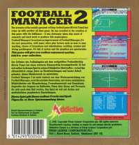 Football Manager 2 & FM2 Expansion Kit Commodore 64 box art